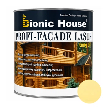 Фарба для дерева PROFI-FACADE LASUR tung oil 1л Медовий