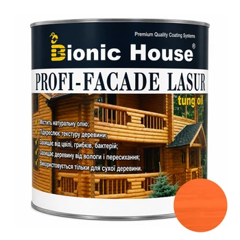 Фарба для дерева PROFI-FACADE LASUR tung oil 1л Горобина