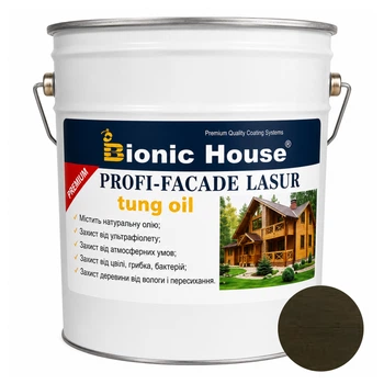 Фарба для дерева PROFI-FACADE LASUR tung oil 10 л Антрацит