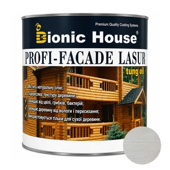 Фарба для дерева PROFI-FACADE LASUR tung oil 1л Білий мармур