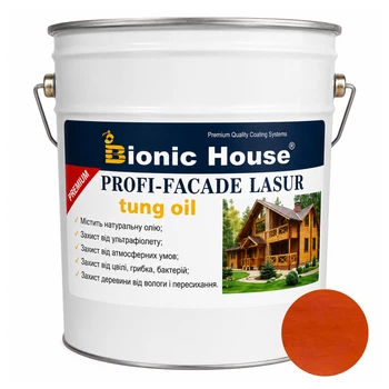 Фарба для дерева PROFI-FACADE LASUR tung oil 10 л Махагон