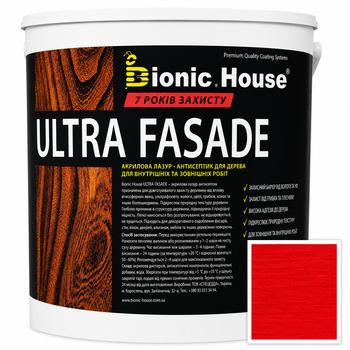 Фарба для дерева фасадна ультрастійка ULTRA FASADE Bionic-House 0,8л Барбарис