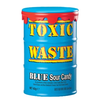Кислі цукерки Toxic Waste Blue Sour Drum Блакитний 42г