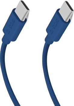 Кабель SBS USB Type-C - USB Type-C 1.5 м Blue (TECABLETISSUETCCB)