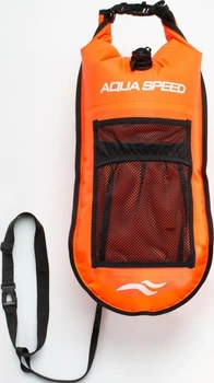 Буй для плавания с карманом Aqua Speed OPEN WATER SWIM BUOY+POCKET 63230 оранжевый Унисекс 17 литров