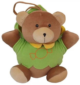 Музична іграшка Baby Mix дорожня Ведмедик 23 см Green 86000 (5904378860004)