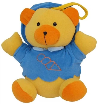 Zawieszka do wózka Baby Mix pluszowy misiek z pozytywką Niebieski 86001 (5904378860011)