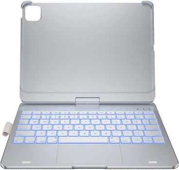 Etui z klawiaturą na tablet Typecase Flexbook Touch do Apple iPad Pro 11" M4 2024/M5 2025 Silver (6979284780448)