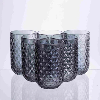 Набір стаканів Geometric 6 штук прозорий 400 мл (HP-19-263)