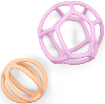 Набор прорезывателей Jellystone Сенсорные мячики Bubblegum and Peach 2 в 1 00726 (9343900007269)