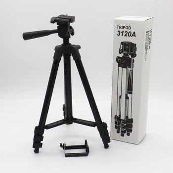 Штатив для кільцевої лампи 35-103 см, Tripod 3120, Телескопічний штатив для камери та телефону, Трипод