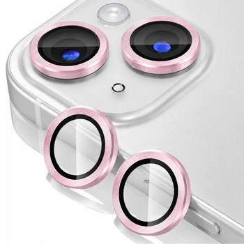 Защитное стекло на камеру iPhone 15 / iPhone 15 Plus глянцевый розовый (ЕС-2267I15D3)