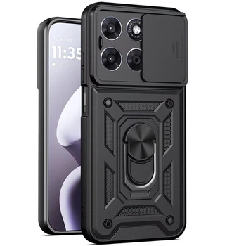 Чехол - накладка Ricco Camera Sliding для Motorola Moto G67 / G77 5G black