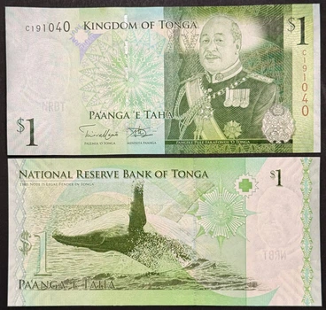 Банкнота Тонга 1 паанга 2009 р. UNC