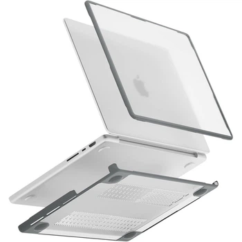 Пластиковая накладка (верх и низ) DK HardShell Case для Apple MacBook Pro 14" M1-M6 (2021-2026) Gray [169145]