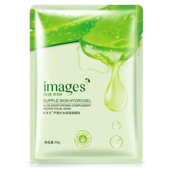 Тканинна маска для обличчя з екстрактом м'якоті алое вера Images Aloe Vera Supple Skin Hydrogel, 30 г