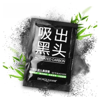 Маска для носа с экстрактом активированного угля Bioaqua Activated Carbon Go to Black Nose, 6 мл