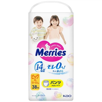 Трусики-підгузки Merries для дітей розмір XL 12-22 кг/ 38 шт (Super Jumbo)