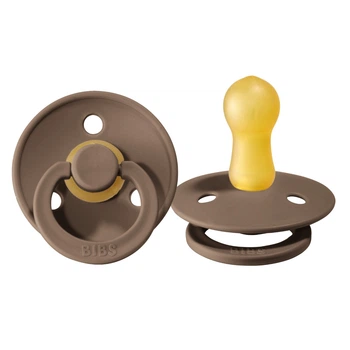 Соска пустушка Bibs Colour Dark Oak 6-18 міс round