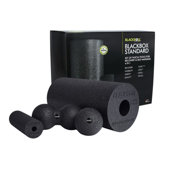 Массажный набор для МФР 4в1 BLACKROLL® BLACKBOX Black (STANDARD, MINI, BALL 8, DUOBALL 8)