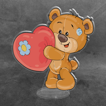Акриловая коллекционная фигурка Love is… Мишка Тедди 15 см