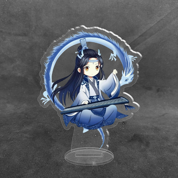 Акриловая коллекционная фигурка Chibi Аниме: Mo Dao Zu Shi Магистр дьявольского культа Лань Ванцзи 2 10 cм