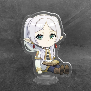 Акриловая коллекционная фигурка Чиби Chibi Аниме Фрирен, провожающая в последний путь 10 см
