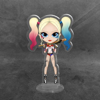 Акриловая коллекционная фигурка Чиби Chibi Харли Квинн 10 cм