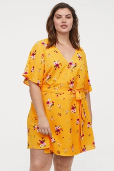 Туніка H&M Divided жовтий в кольорові візерунки XAZPB167 48