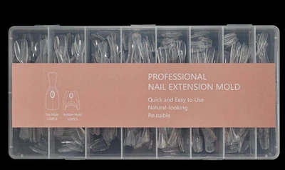 Двойные верхние формы для наращивания ногтей Francheska Sandwich Dual Nail Form 240 шт (Миндаль 2)