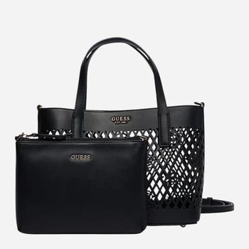 Сумка кросс-боди через плечо женская Guess Letty 2 In 1 Mini Tote HWPG99-11750-BLA Black (198659053680)