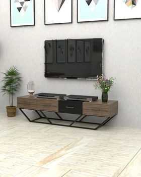 Тумба под телевизор в стиле лофт EcoLoft Вестар DSP-1473-4 Монтеверде