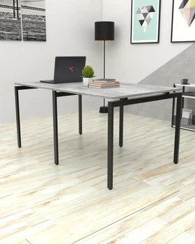Стол для конференций в стиле лофт EcoLoft Кворум DSP-1471-10 Бетон Миллениум