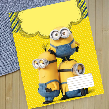 Тетрадь Миньоны Minions на скобе 18 листов линия (32660)