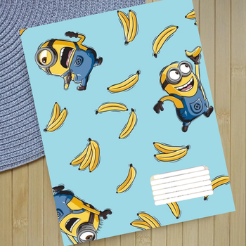 Тетрадь Миньоны Minions на скобе 18 листов линия (32642)