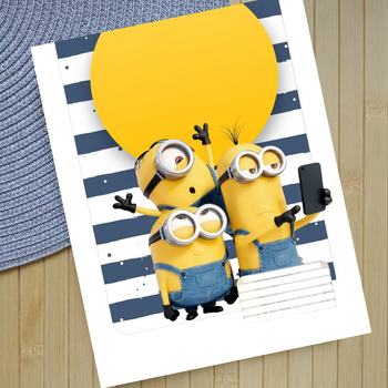Тетрадь Миньоны Minions на скобе 18 листов линия (32659)