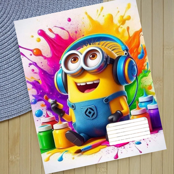 Тетрадь Миньоны Minions в клетку 18 листов (29526)