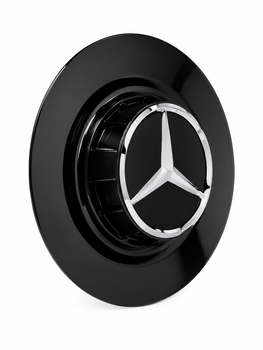 Колпачок заглушка для литых дисков Mercedes-Benz 154мм Резьба 60 мм CAP-178-001 Черный глянец