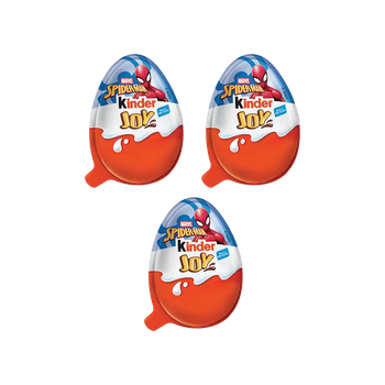 Комплект 3 шт Кіндер Джой Людина павук Kinder Joy Marvel Spiderman