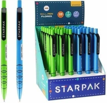 Набір кулькових ручок StarPak Flowers 1 мм 36 шт (5905523615616)
