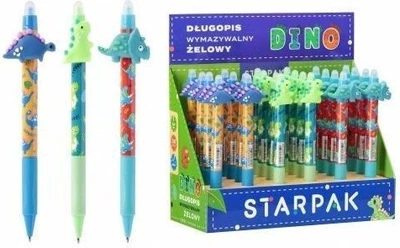 Zestaw długopisów ścieralnych StarPak Dino 0.7 mm 24 szt (5905523683035)
