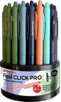 Набір кулькових ручок Penmate Flexi Click Pro 0.4 см 50 шт (5906910835563)