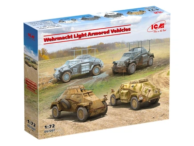 Збірна модель ICM – Легкі бронемашини Вермахту 1:72 (DS7207)