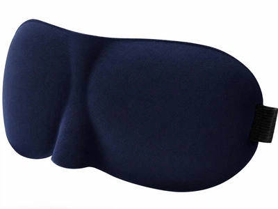 Маска для сна с широкой резинкой Lemmi 3D Deep Blue