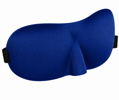Маска для сну із широкою гумкою Lemmi 3D Blue