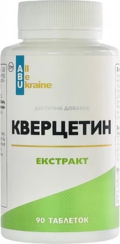 Кверцетин All Be Ukraine Quercetin+ 90 таблеток (4820255570815)