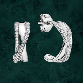 Серебряные серьги «Плетение»