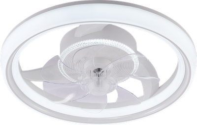 Люстра-вентилятор потолочная светодиодная LED Light House SRS-20615/480 WH белая