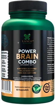 Kompleks Lanco Nutritions Power Brain Combo 60 kapsułek (5905317626439)
