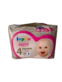 Дитячі трусики підгузки Lupilu Premium розмір 4 8-15 кг 39 шт